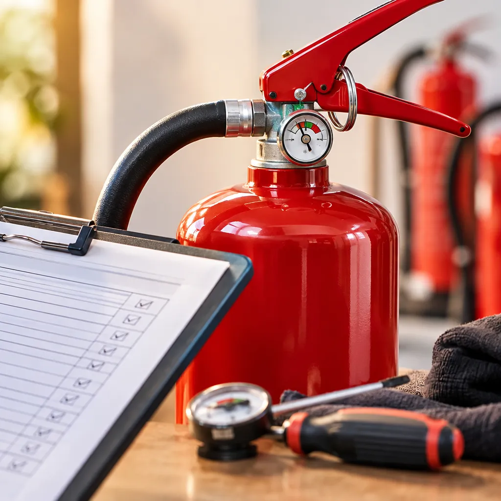 Vérification et maintenance d'extincteurs sur site par Extincteur66 - stopfeu